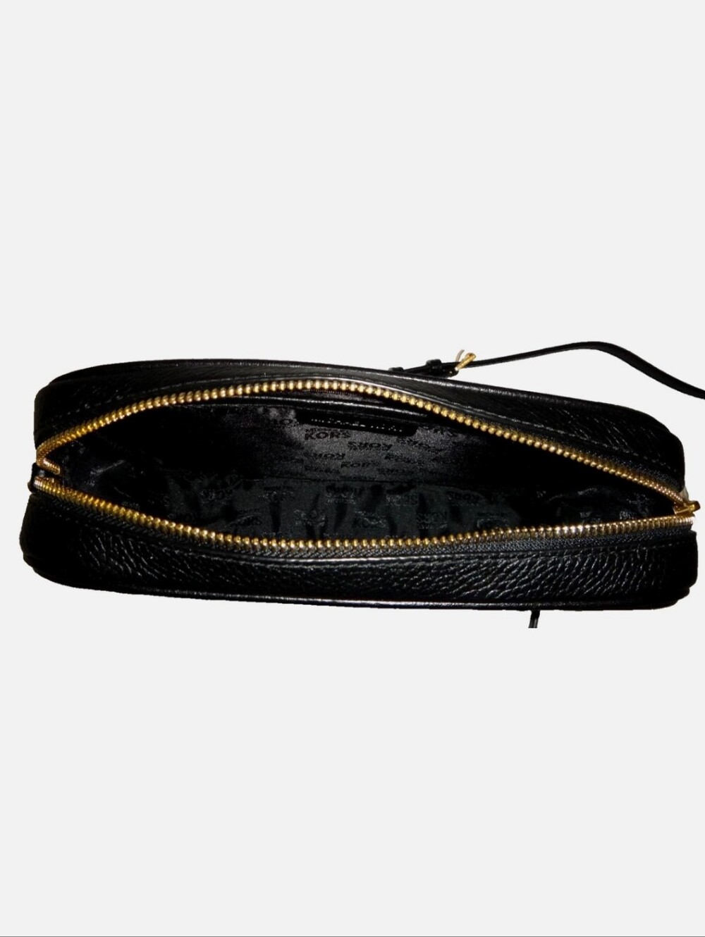 Michael Kors Fulton Large Black Pebbled Leather Crossbody Bag - Picture 5 of 9
